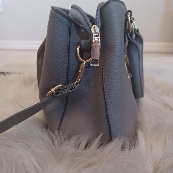SOLD M - Gray Fashion Satchel Purse Handbag - Picture 5 of 11